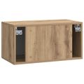 vidaXL Nástenná TV skrinka 59,5 x 31 x 30 cm Dub artisan
