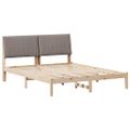 vidaXL Rám postele Hnedá 150 x 200 cm Masívne borovicové drevo