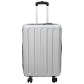 vidaXL Kufor so zámkom Strieborná 43 x 27 x 66 cm ABS plast