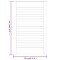 vidaXL Lamelové dvierka na skrinku 4 ks, biele 61,5x39,4 cm , borovica