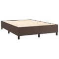 vidaXL Boxspring posteľ s matracom hnedá 140x190 cm umelá koža