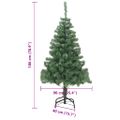 vidaXL Vianočný stromček Zelená 180 cm PVC