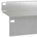 vidaXL Obrubník trávnika 30 ks 100 x 10 x 8 cm Oceľ Strieborná