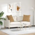 vidaXL Vankúše na pohovku 2 pcs Hnedá 80 x 80 cm Kordúrová tkanina