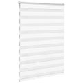vidaXL Zebra roleta biela 110x100 cm šírka látky 105,9cm polyester