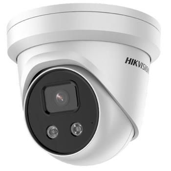 Hikvision 2MPix IP AcuSense kamera s tvarom kužeľa; IR 40 m, Audio, Mikrofón, Alarm, IP67