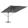 vidaXL Roma Parasol Antracit 286 x 284 x 265 cm Hliník a polyester