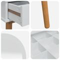 vidaXL Sada toaletného stolíka FAUSKE 2 ks Biela 76 x 50 x 143 cm