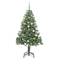 vidaXL Vianočný stromček Zelená 180 cm PVC