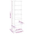 vidaXL Regál na topánky hnedý dub 27,5x27x102 cm spracované drevo