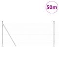 vidaXL Zvarené drôtené pletivo s betónovým základom 50 x 1 m Sieťovina