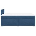 vidaXL Boxspring posteľ s matracom modrá 120x200 cm látka