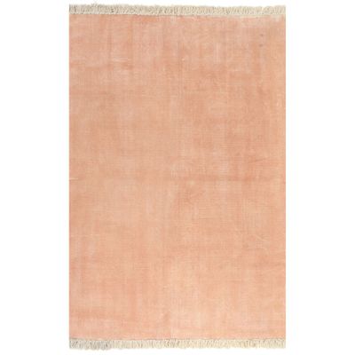 vidaXL Kilim Koberec z bavlny 120x180 cm ružový