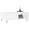 vidaXL Konferenčný stolík biely 90x60x35 cm kompozitné drevo