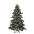 vidaXL Umelý Sklápací Vianočný Stromček Zelená 180 cm PVC a oceľ