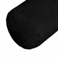 vidaXL Podložkové vankúše 2 pcs Čierna Ø 15 x 40 cm Mikrovlákno