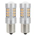 Žiarovky LED CANBUS 3030 24SMD 1156 BAU15S PY21W Amber 12V/24V