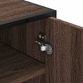 vidaXL Regál na topánky hnedý dub 48x38x97,5 cm spracované drevo