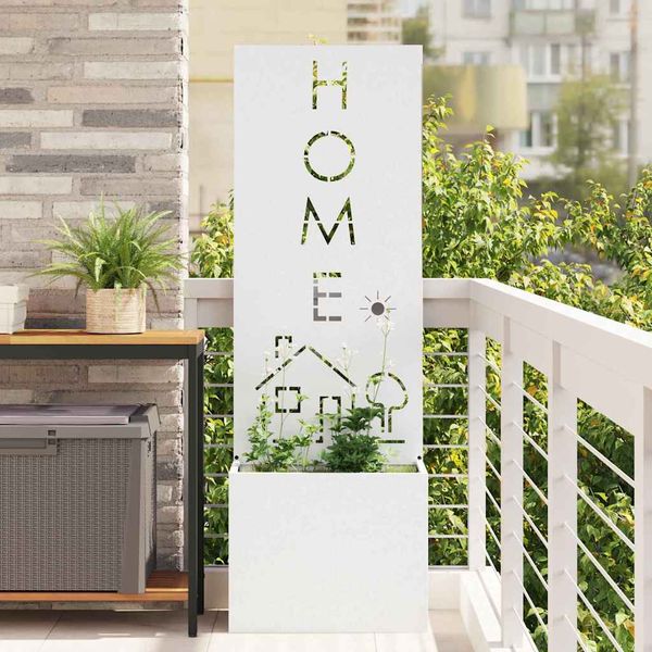 vidaXL Záhradná clona na súkromie Rezací Biela 50 x 150 cm