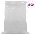 vidaXL Tkaninové vrecia 100 ks Biela 50 x 80 cm PP