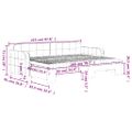 vidaXL Rozkladacia denná posteľ s matracmi tmavozelená 80x200 cm zamat