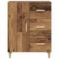 vidaXL Servírovacia skriňa Staré drevo 34 x 69.5 x 90 cm