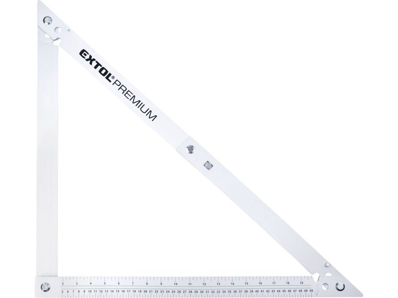 úhelník stavařský skládací, 600mm, hliníkový EXTOL-PREMIUM