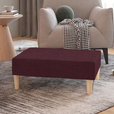 vidaXL Podnožka fialová 78x56x32 cm látková