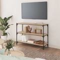 vidaXL Knižnica dub sonoma 100x33x70,5 cm spracované drevo a oceľ