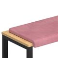 vidaXL Vankúš na lavičku Zamat Ružová Hĺbka 35 cm