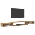 vidaXL Nástenný TV kabinet Nástenná montáž Dub artisan