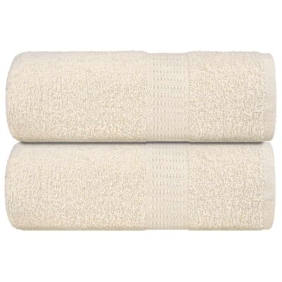 vidaXL Utierky na umývanie FROGN 2 ks krémové 30x30 cm 360 g/m²