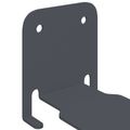 vidaXL Neviditeľná plávajúca polica 4 ks Antracit 6 x 11 x 6,5 cm