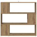 vidaXL skrinka na knihy/izbový prepážka Artisan Dub 100x24x94 cm