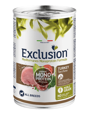 EXCLUSION NGAUA40 ADULT ALL BREEDS konzerva pre psov - morčacie mäso, 400g