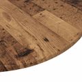 vidaXL Vrchná doska Ø 70 x 1,5 cm Okrúhly Kompozitné drevo Staré drevo