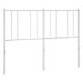 vidaXL Kovové náhradné čelo postele biele 120 cm