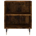 vidaXL Nočné skrinky 2 ks dymový dub 40x30x50 cm kompozitné drevo