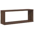 vidaXL Kockové police 4 ks hnedý dub 60x15x23 cm spracované drevo