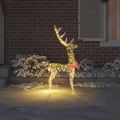 vidaXL 3D sob 140 LED Teplá biela 128 cm PET