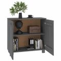 vidaXL Komoda HAMAR, tmavosivá 85x35x80 cm, borovicový masív