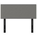 vidaXL Čelo postele tmavosivé 100x5x78/88 cm látka