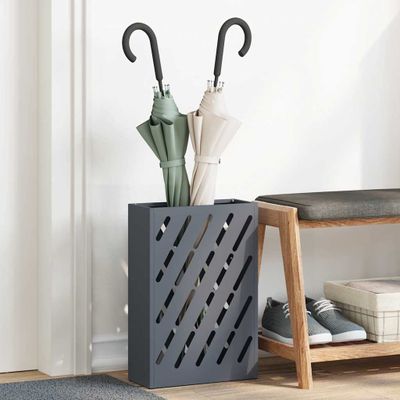 vidaXL Stojan na slnečník Antracit 28 x 12 x 41 cm Oceľ