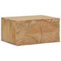 vidaXL Ručne vyrobený nočný stolík Teaková hnedá 40 x 30 x 20 cm