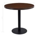 vidaXL Bistro stolík tmavohnedý 80 cm MDF