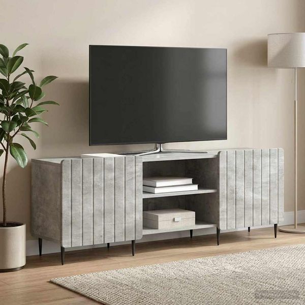 vidaXL TV skrinka Betónovo sivá 150 x 31 x 52 cm Kompozitné drevo