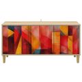 vidaXL TV skrinka HEESCH 102 x 33 x 50 cm Sonoma Kompozitné drevo