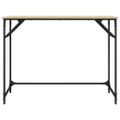 vidaXL Stôl dub sonoma 100x45x76 cm kompozitné drevo a práškovaná oceľ