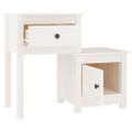 vidaXL Nočné stolíky 2 ks biele 79,5x38x65,5 cm masívna borovica