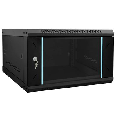 vidaXL Sieťový kabinet s úložiskom Čierna 53 x 60 x 30 cm Oceľ